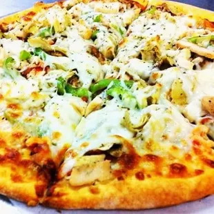 Chicken garlic Mushroom Pizza