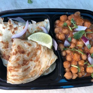 a meal in a plastic container