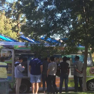 We are weekly most days doing lunch in Ebay Campus  people are enjoying 5star biryani truck menus