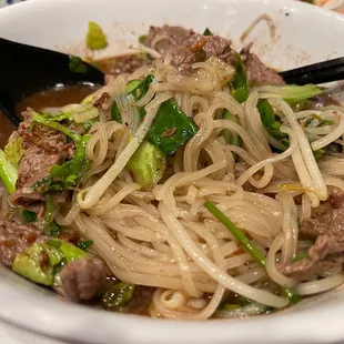 Thai Boat Noodle Soup (with beef, I wished they had it traditional way, which serve with liver too), but authentic and very delicious!