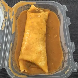 a meal in a plastic container