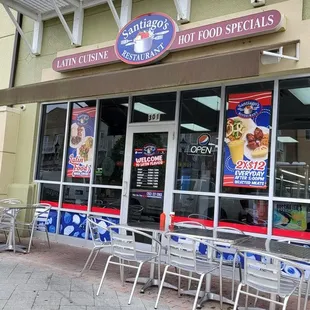 the outside of the restaurant