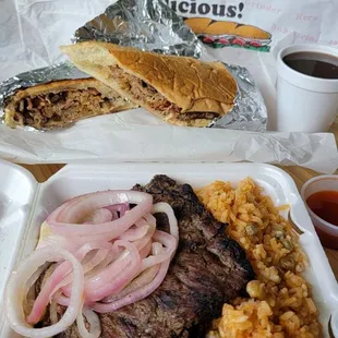 Churrasco Steak.  Tripleta Sandwich.