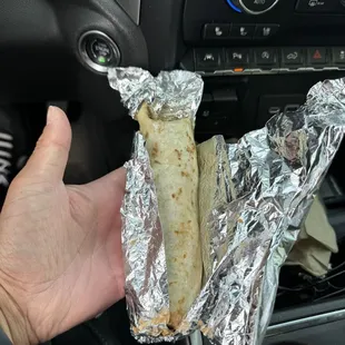 Went to this for a carnitas burrito but look at how small this $4burrito is no wonder why the bad reviews on this place
