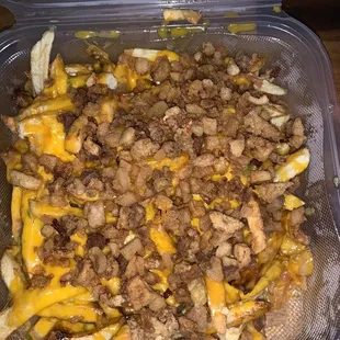 I asked for a chili cheese fries w Chicharrones and this is what I get.