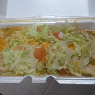 Bean and chicharrones burrito deluxe