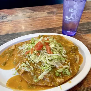 A must have here. Beef &amp; Bean Indian Taco.