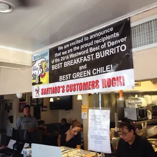 Voted Best Breakfast Burrito and Best Green Chili in Denver.
