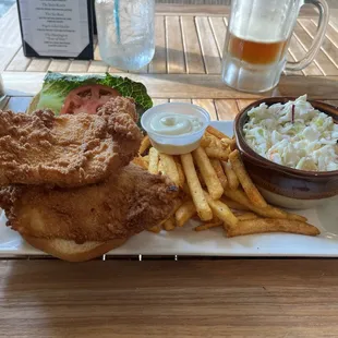 Datil Fried Flounder Sandwich - looks good, but wasn't.