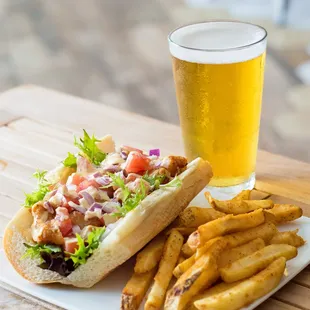 Fried Conch Po'Boy Sandwich
