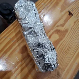 Nice size breakfast burrito w/ great hor green chili.