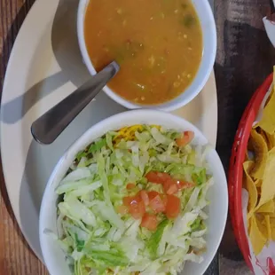 Breakfast bowl chile on the side