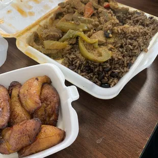 a variety of food items on a table