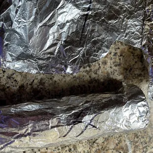 Ordered a 1/2 and 1/2 burrito that was a Hot burrito in disguise.