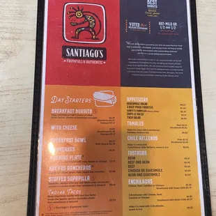 Menu front