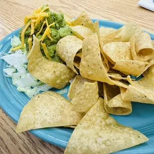 Not enough chips to finish the guacamole. $7.25