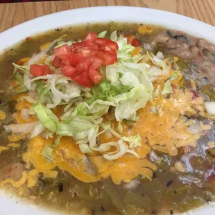 Carne Adovada Enchilada Plate