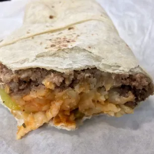 Meat and Potato Burrito