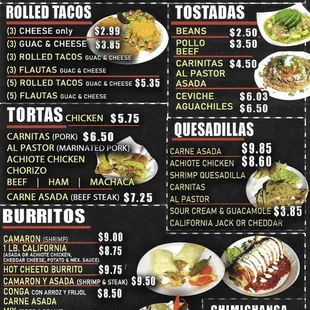 ramen and noodles, menu