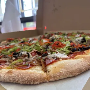 Supreme Pizza with vegan cheese