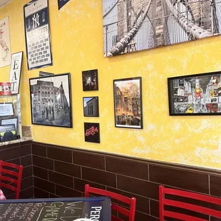 the interior of the restaurant