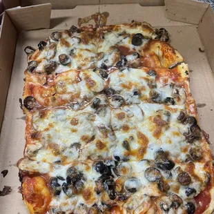 I ask for thin crust, pizza and this is what I got. This is not pizza.