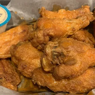 Wings Medium - Soggy and Overcooked.