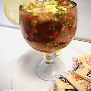 drink, oysters and mussels