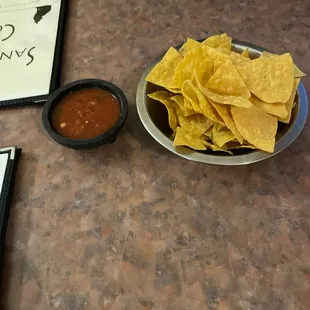 Chips and yummy salsa!