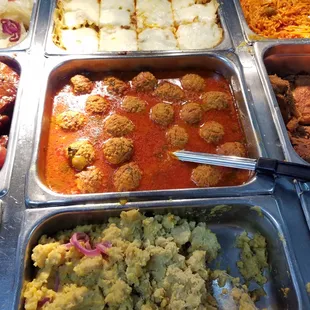 Our lasagna and meatballs, Yum!!