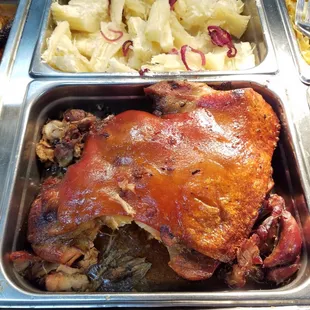 Delicious roast pork.