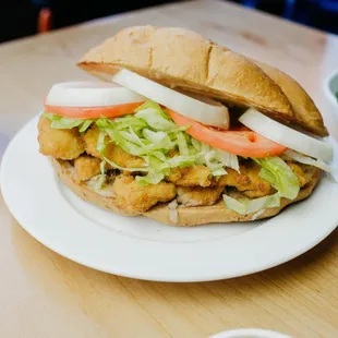 Wonderful breaded Chicken Torta also available in any meat of your choosing!