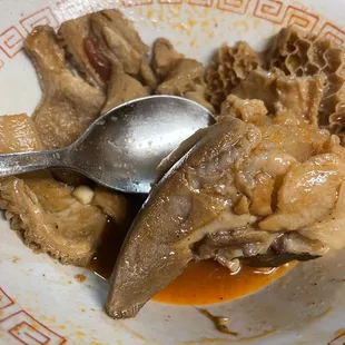 If you just want a plain broth and don't care about the cow stomach then so be it-