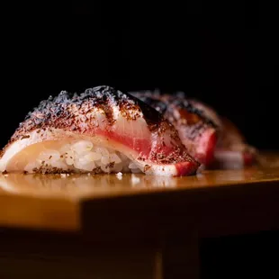 Hamachi chocolate nigiri