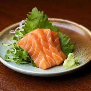 Salmon sashimi