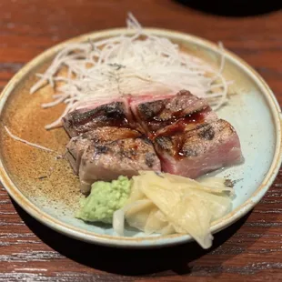 Bluefin, charred in front of you