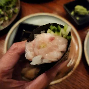 Hamachi Truffle Hand Roll