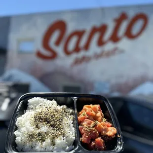 1/2 Shoyu Tuna &amp; 1/2 Spicy Tuna