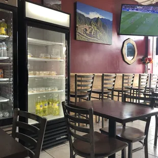 a view of the inside of a restaurant