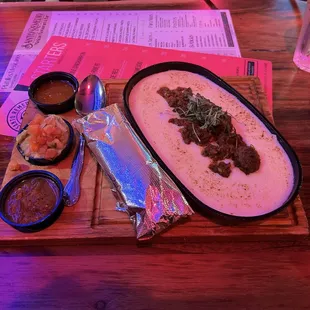 Chori-queso fundido