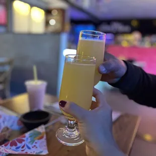 Mimosas.