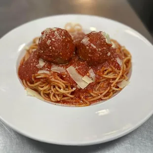spaghetti and meatballs