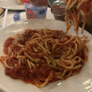 Kids spaghetti