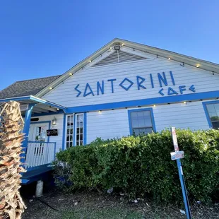 the front of the restaurant