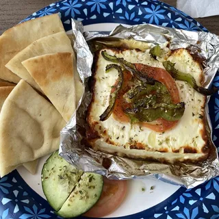 Baked Feta and Pita