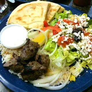 Lamb Souvlaki Plate