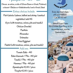 Great menu available! 317-917-1117