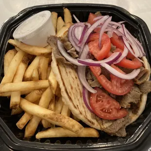 a sandwich and french fries