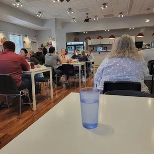 Interior of restaurant