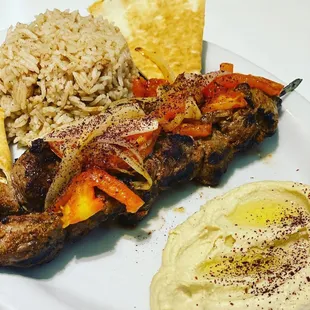 Lamb Kabob Platter